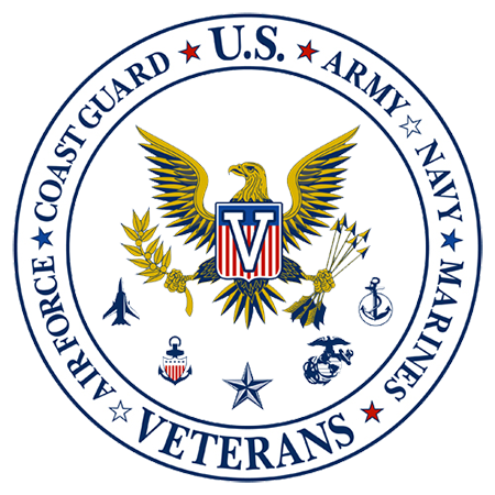 Air Force, Coast Guard, Army, Navy, Marines US Veterans logo